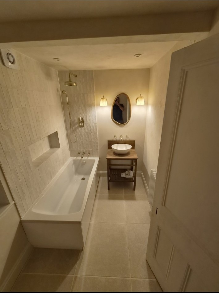 Completed bathroom renovation by Laing Property Works