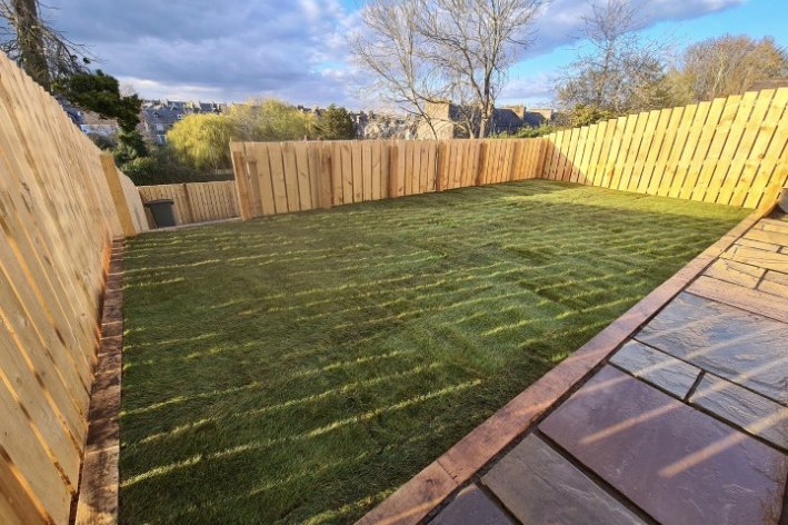 Completed garden transformation